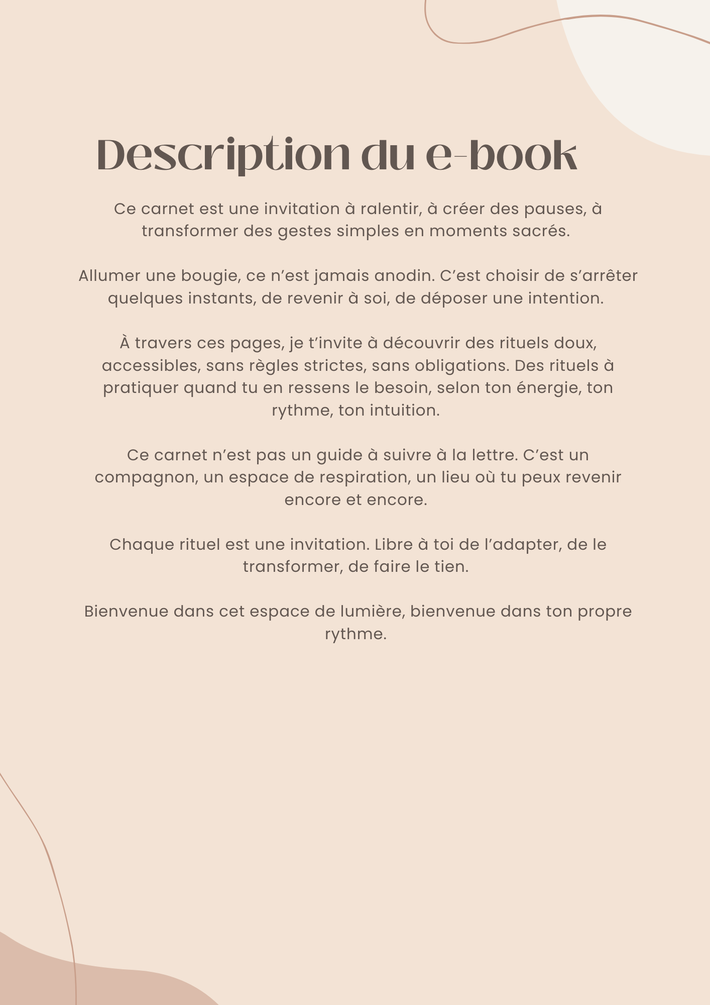 Carnet de rituels et d'intentions